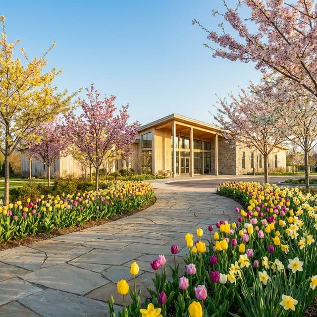 오시는 길 배경 이미지